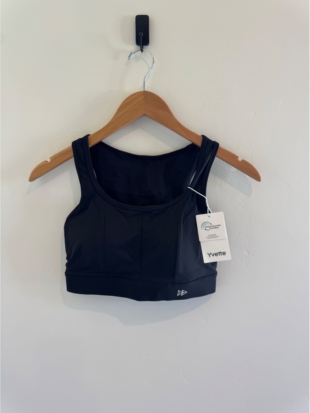 Yvette Black Sports Bra Size XS NWT High Support Athletic Workout Bra